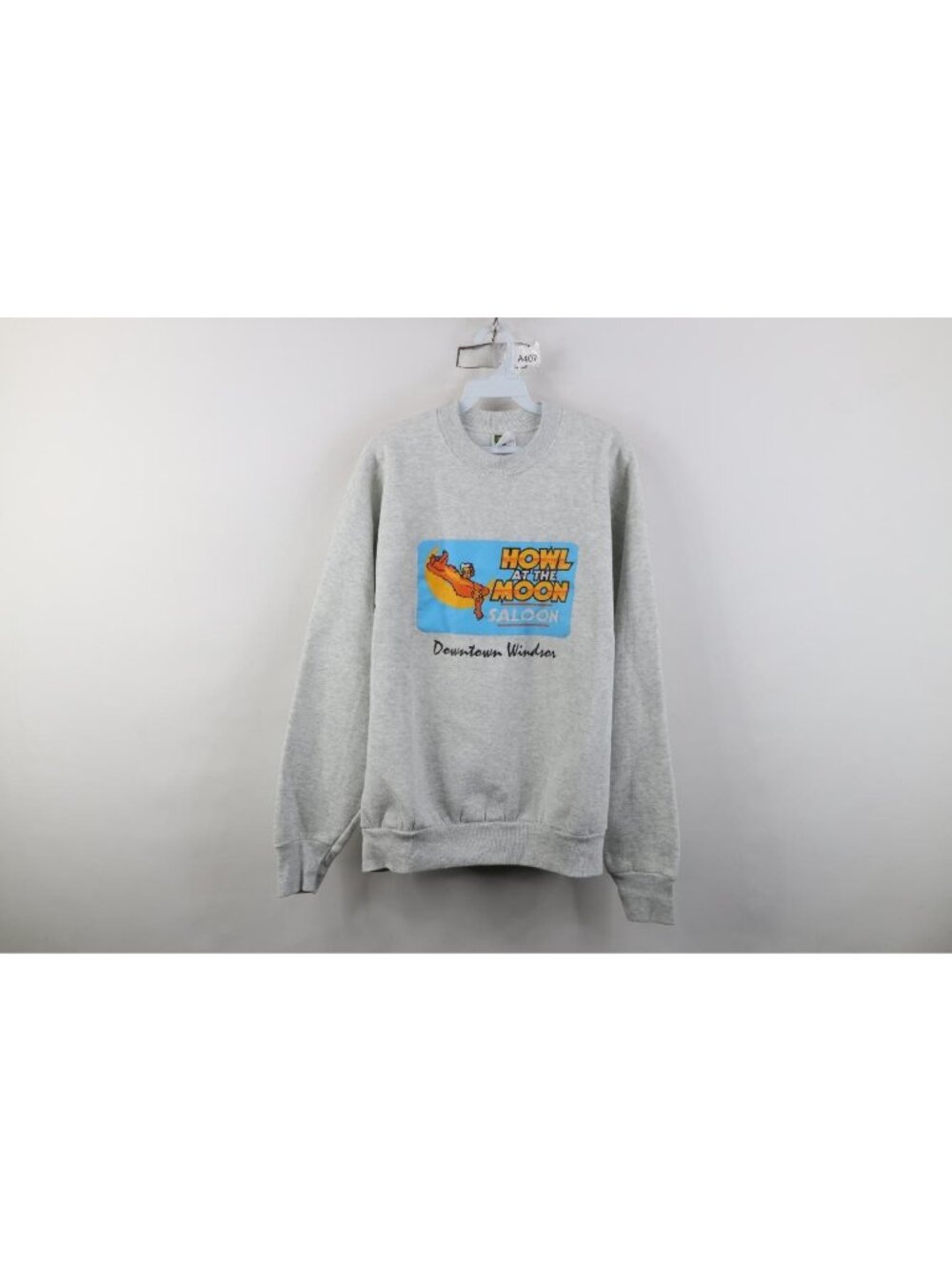 Vintage 90s Mens XL Howl at the Moon Saloon Windsor Canada Crewneck Sweatshirt